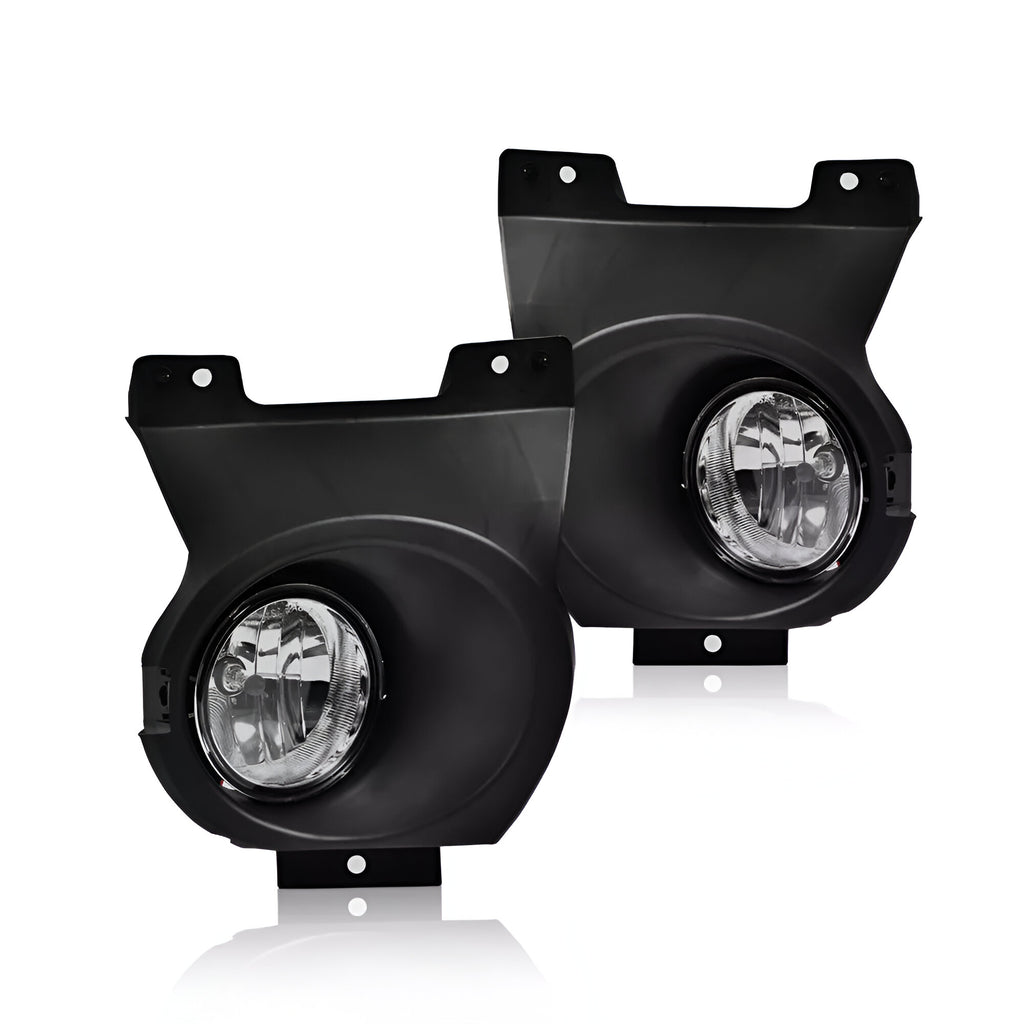 Front Fog Lights W/Bulbs Chrome For 2009-2014 Ford F-150