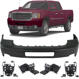 2011-2014 GMC Sierra 2500HD 3500HD Front Bumper Cover & Brackets Kit | OEM Fit