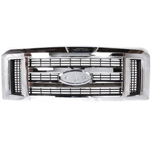 Load image into Gallery viewer, Front Grille Assembly Chrome Plastic For 2008-2019 Ford E-150 E-250 E-350 Super Duty and E-450 Super Duty