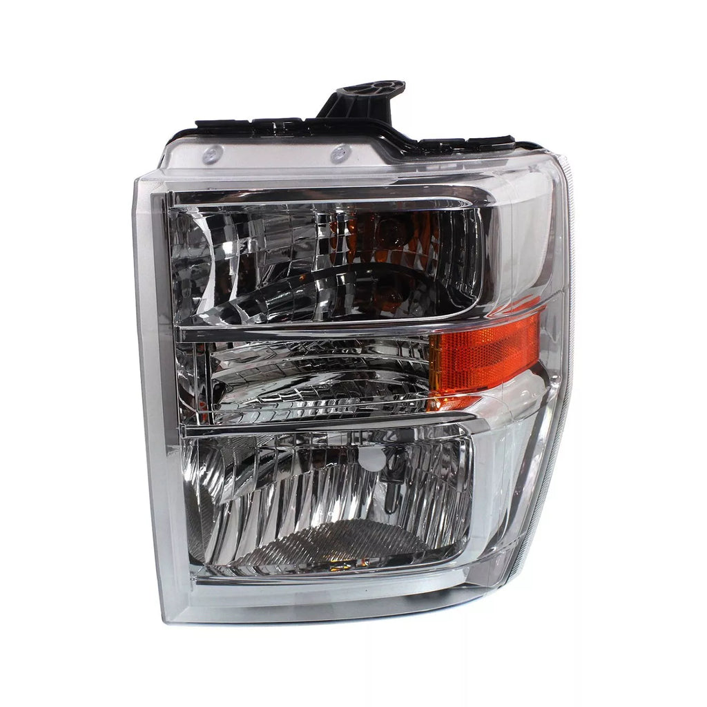 Front Headlight Set W/Bulbs For 2008-2019 Ford E-150 E-250 E-350 Super Duty & E-450 Super Duty