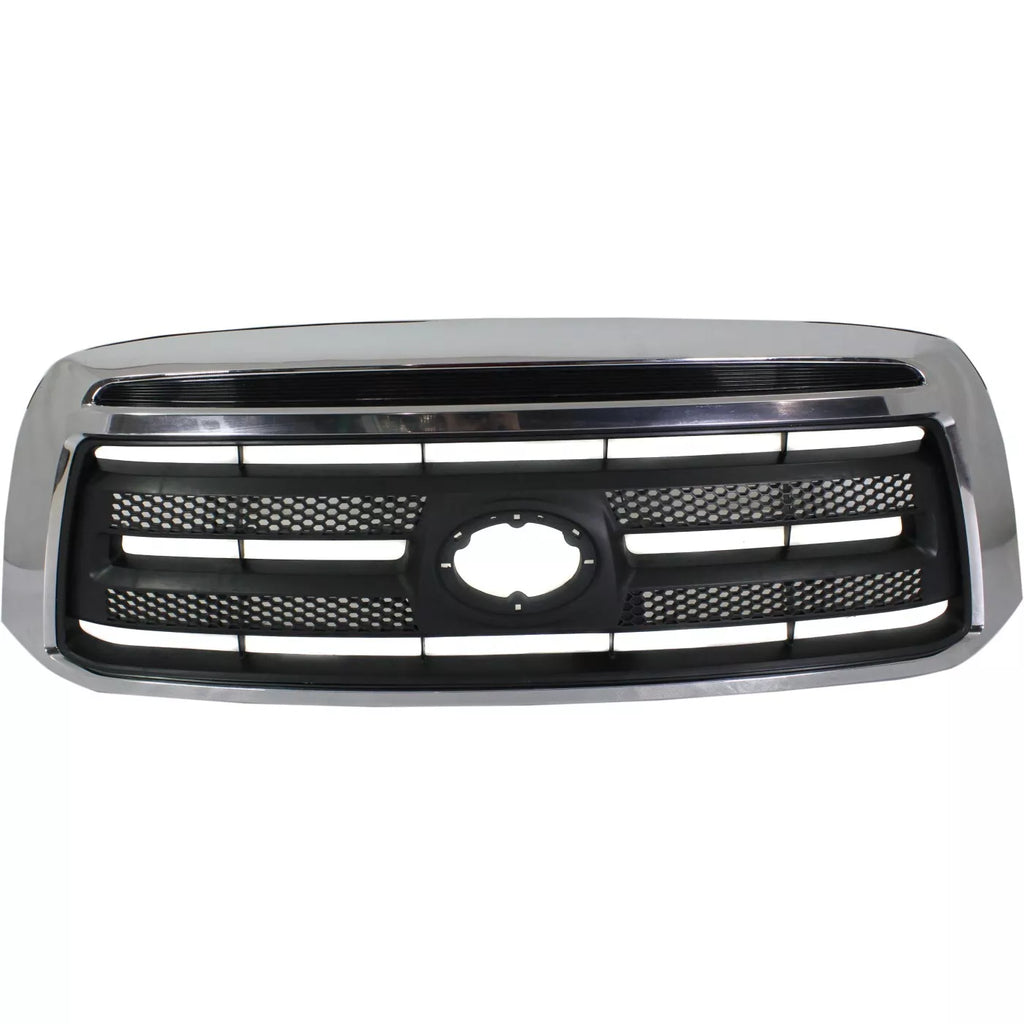 Front Bumper Chrome Steel & Grille Assembly Kit For 2010-2013 Toyota Tundra