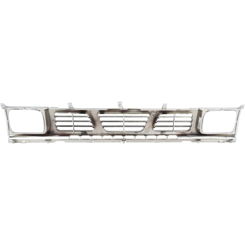 1996-1997 Nissan Pickup RWD Front Grille Assembly Kit Chrome & Headlamps | OEM Fit