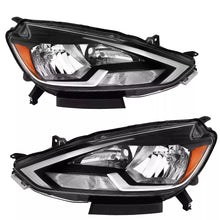 Load image into Gallery viewer, Front Bumper Cover Paintable &amp; Headlight Assembly For 2016-2019 Nissan Sentra