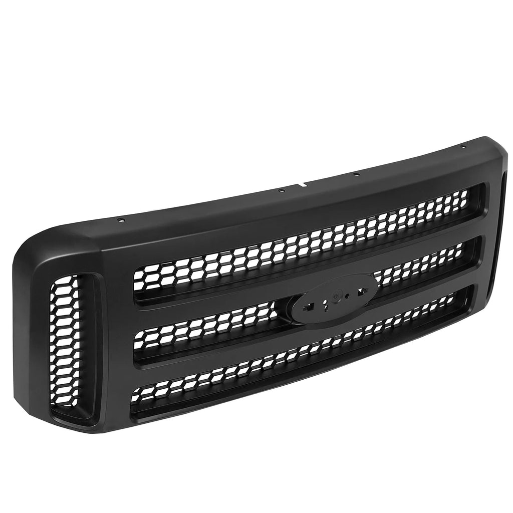 Front Grille Assembly Black Plastic For 1999-2004 Ford F-250 Super Duty