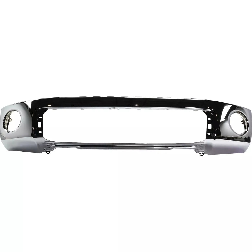 Front Bumper Chrome Steel & Bumper Cover Primed Kit For 2010-2013 Toyota Tundra