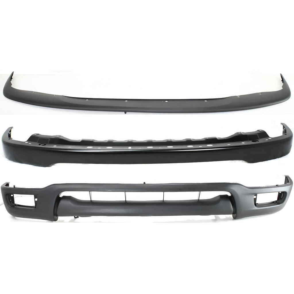 2001-2004 Toyota Tacoma Front Bumper Primed Steel & Bumper Filler Kit | OEM Fit