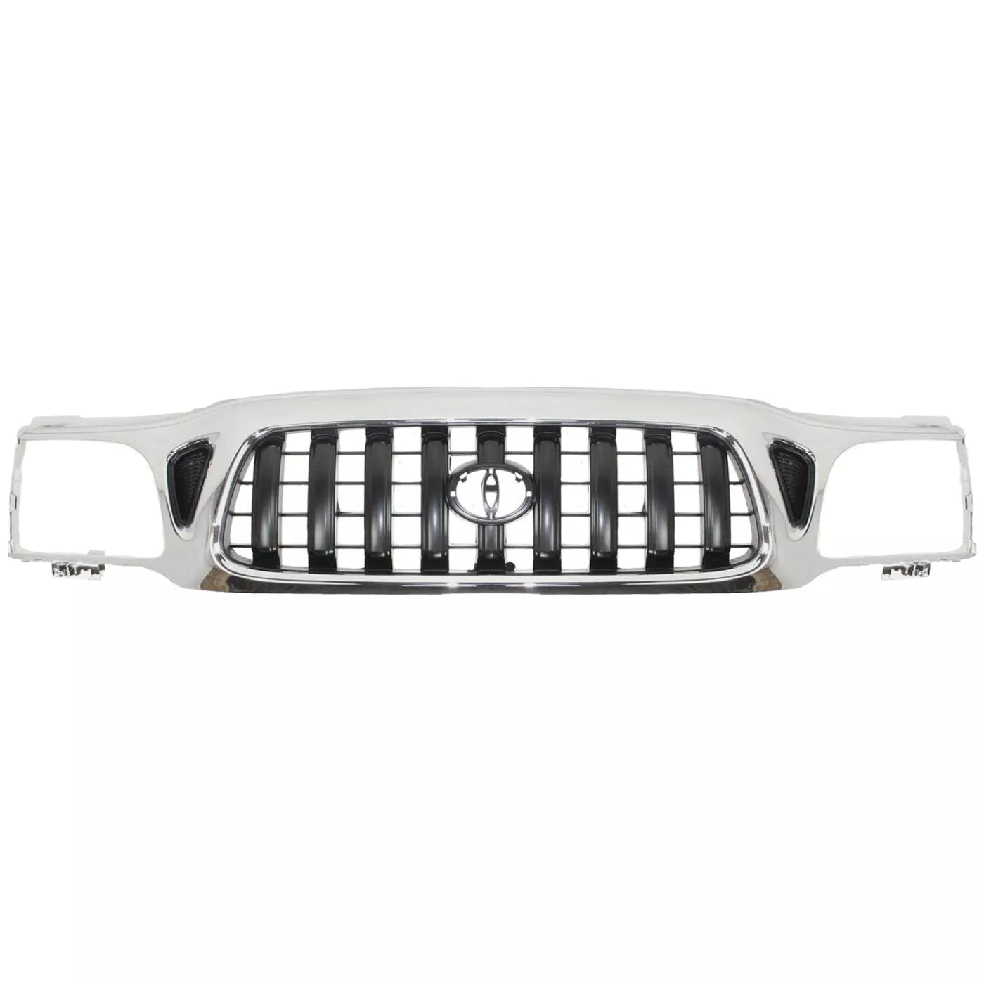 2001-2004 Toyota Tacoma Front Bumper Chrome Steel & Headlight Assembly Kit | OEM Fit
