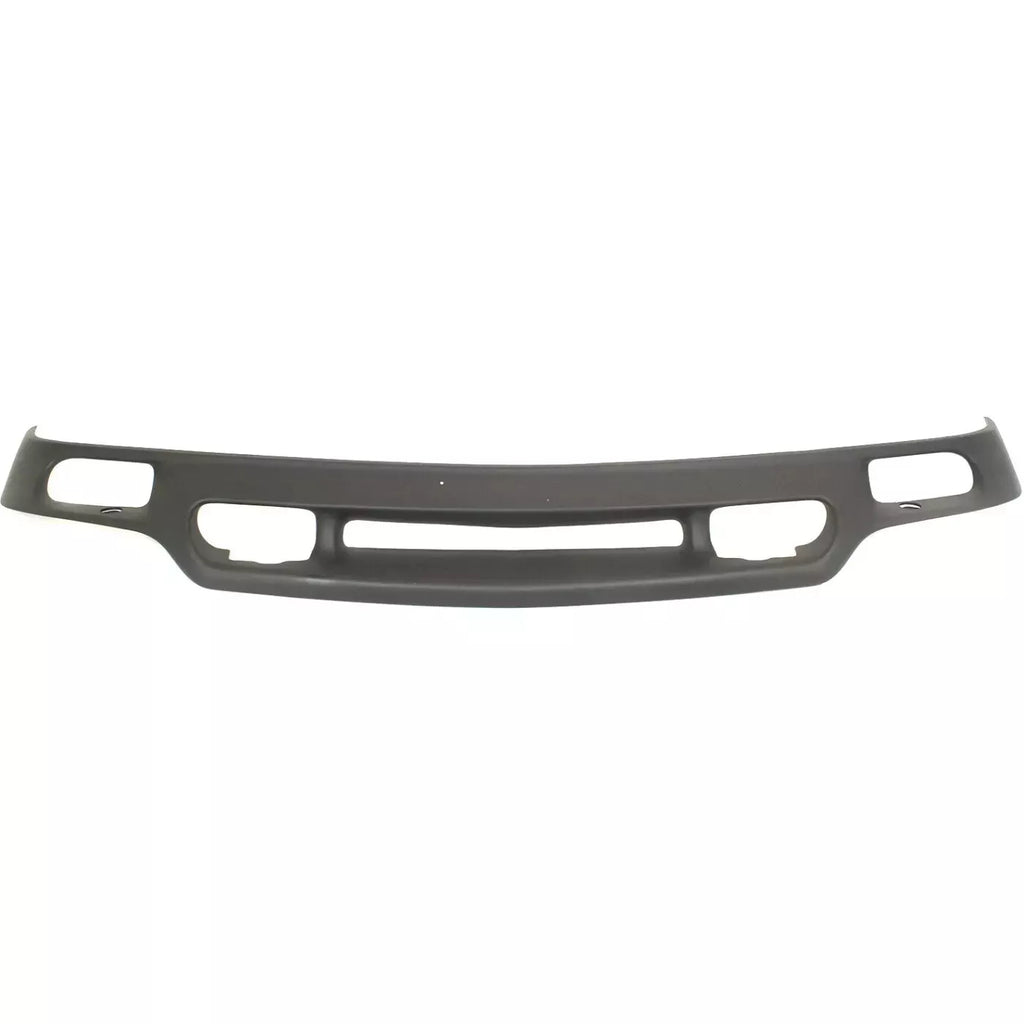 Front Bumper Chrome & Lower Valance Textured Kit For 1999-2002 GMC Sierra / 2000-2006 Yukon