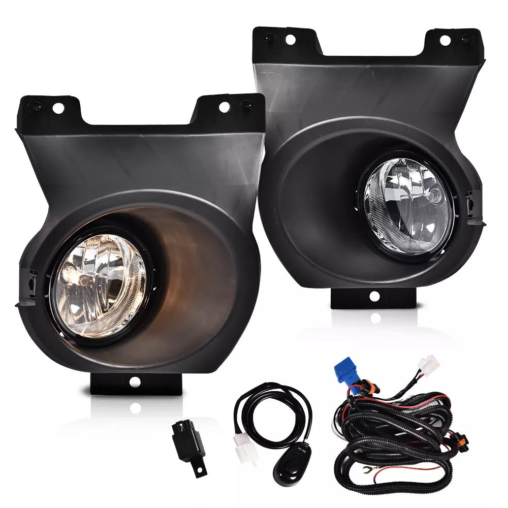 Front Bumper Chrome Steel & Fog Lights Assembly Kit For 2009-2014 Ford F-150