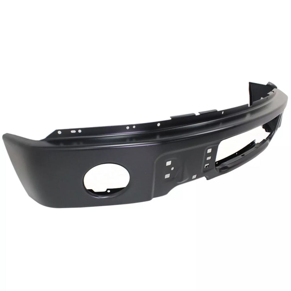 Front Bumper Black Steel For 2009-2014 Ford F-150