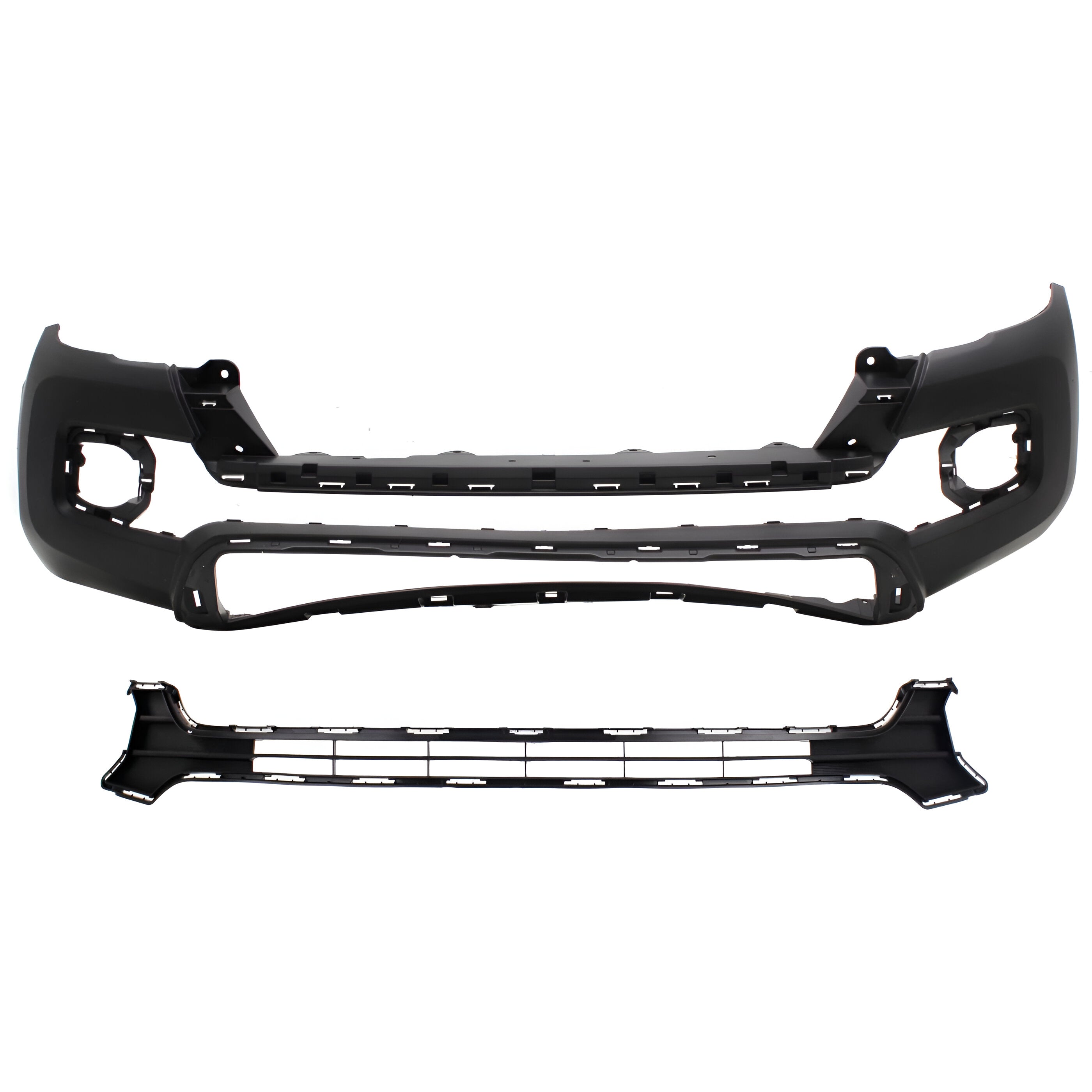 2016-2023 Toyota Tacoma Front Bumper Cover Kit Primed Plastic With Fog Light Holes | OEM Fit