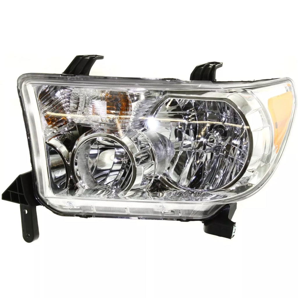 Front Headlights Chrome Plastic for 2007-2013 Toyota Tundra