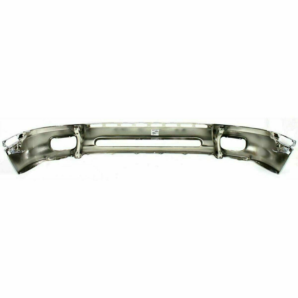 Front Bumper Chrome & Bumper Upper Cover & Brackets Kit For 2000-2002 Toyota Tundra Base