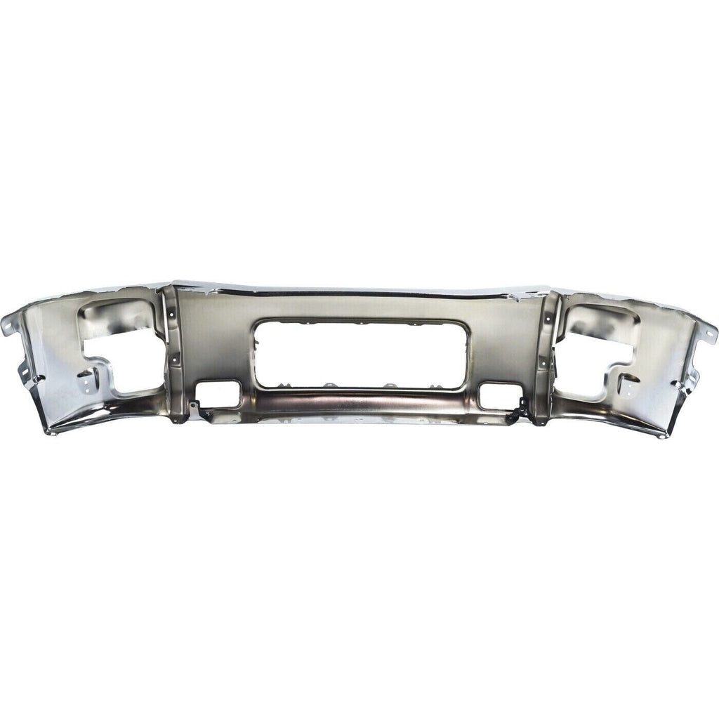 Front Bumper Chrome & Bumper End Caps Kit For 2004-2007 Nissan Titan