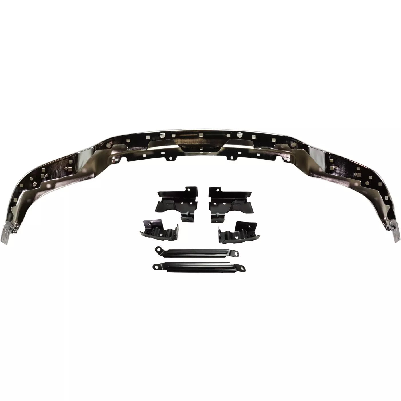 2003-2007 GMC Sierra 1500 2500 HD 3500 Front Bumper Chrome & Bumper Brackets Kit | OEM Fit