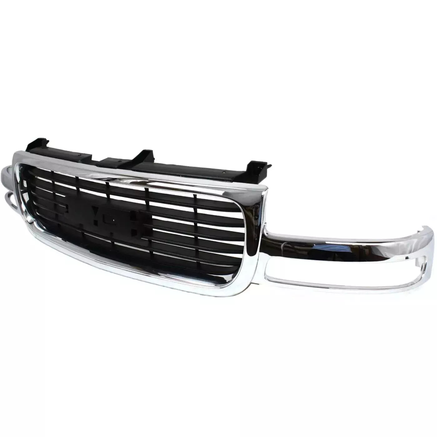 1999-2002 GMC Sierra / 2000-2006 Yukon Front Grille Assembly Chrome & Headlight Assembly Kit | OEM Fit