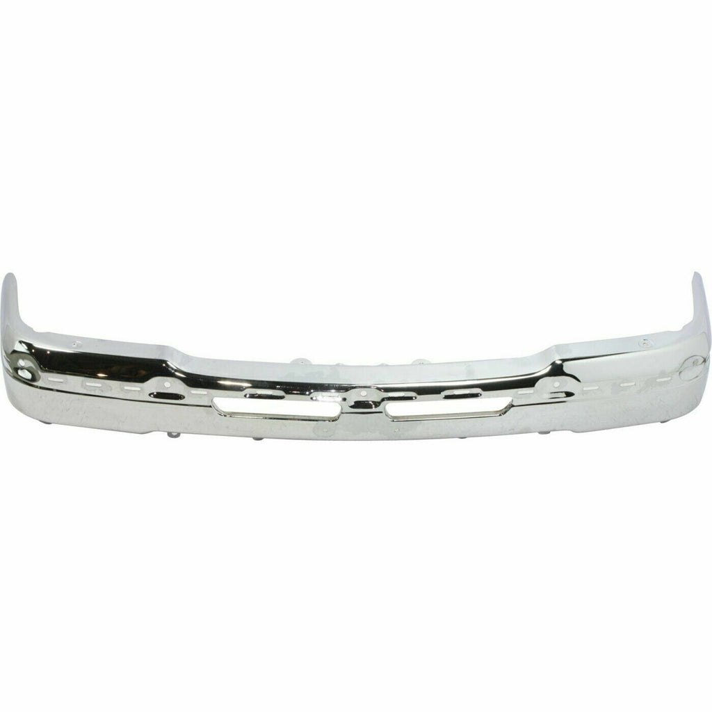 Front Bumper Chrome & Valance Textured Kit For 2003-2007 Chevrolet Silverado 2500 HD 3500 HD