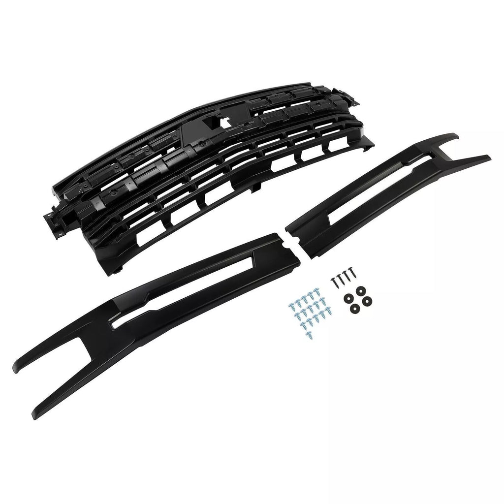 Front Bumper Primed & Grille Assembly Kit For 2019-2021 Chevrolet Silverado 1500