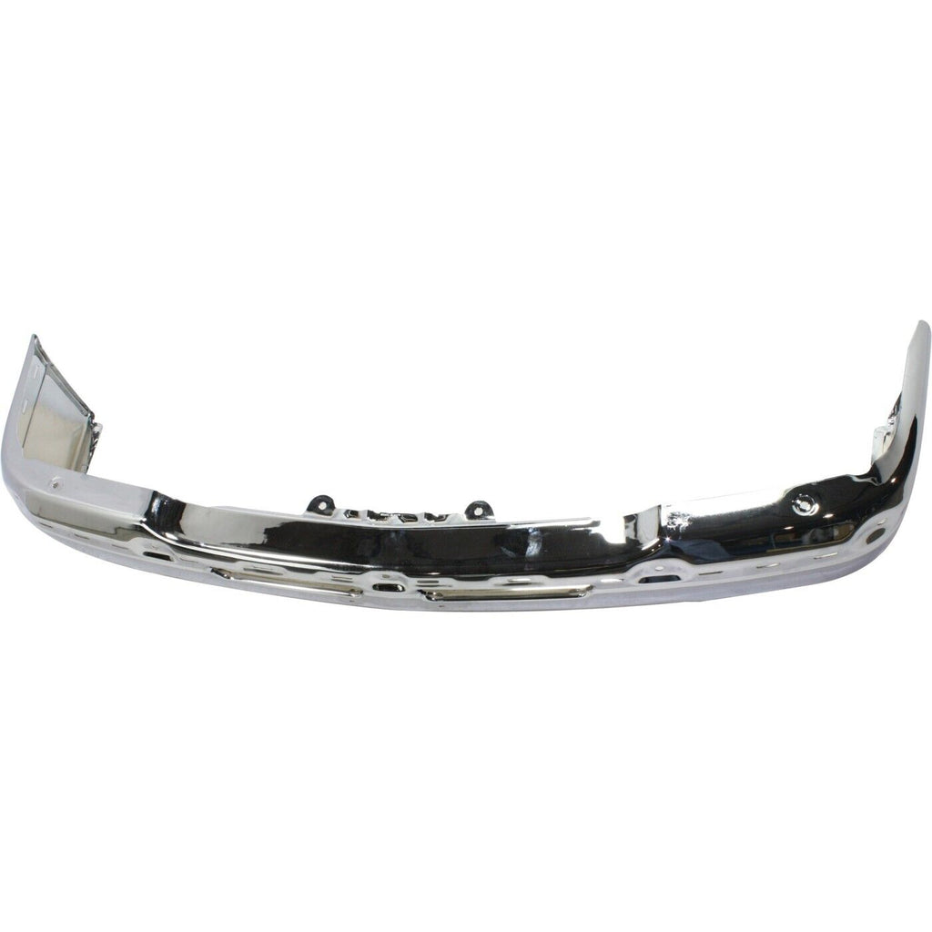 Front Bumper Face Bar Chrome & Valance Textured Kit For 2003-2007 Chevrolet Silverado 1500