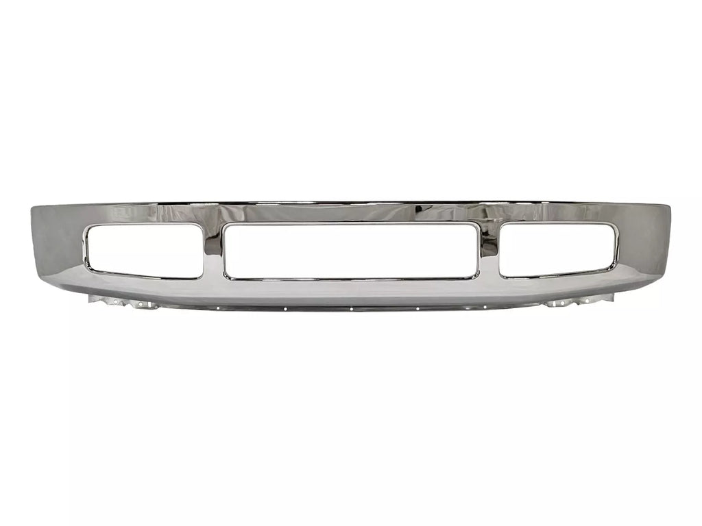 Front Bumper Chrome & Bumper Brackets Kit For 2008-2010 Ford F-250 Super Duty & F-350 Super Duty