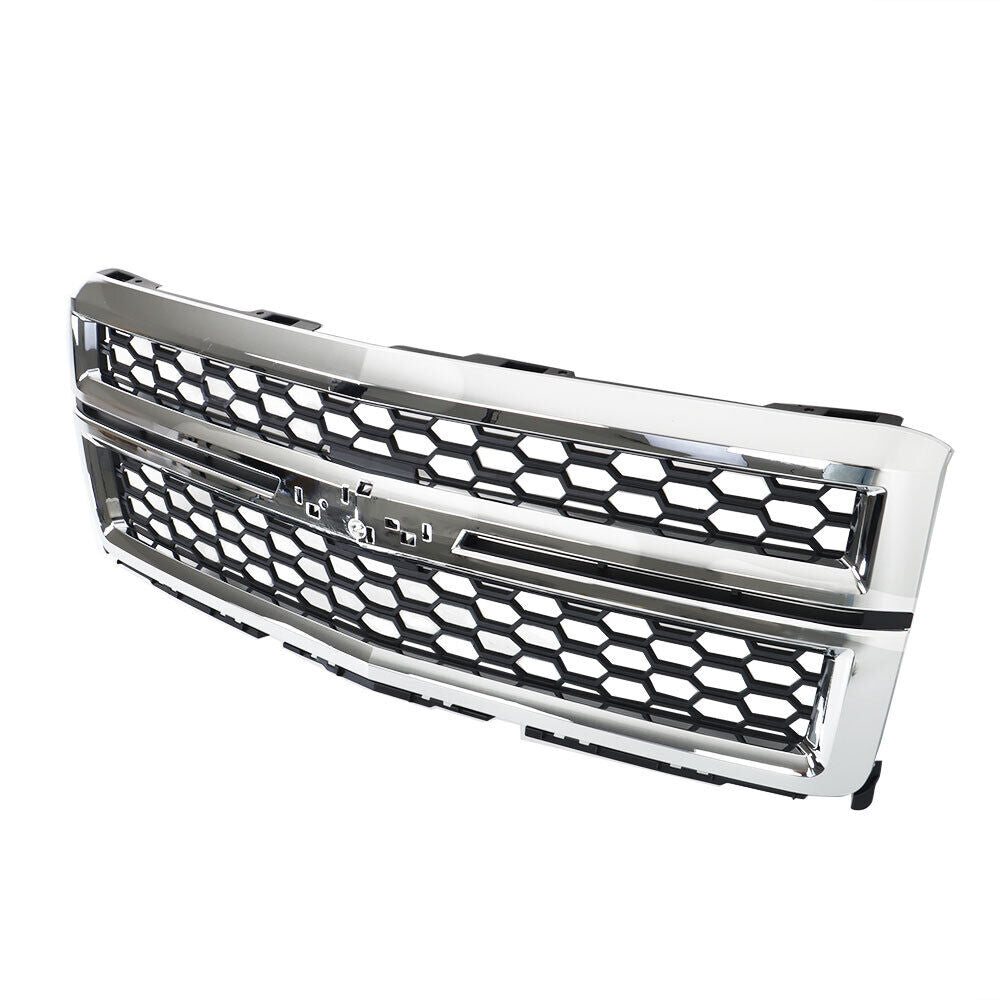 2014-2015 Chevrolet Silverado 1500 Front Bumper Chrome & Headlight Kit | OEM Fit