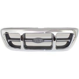 1998-2000 Ford Ranger Grille Chrome Shell Gray Insert Plastic | OEM Fit