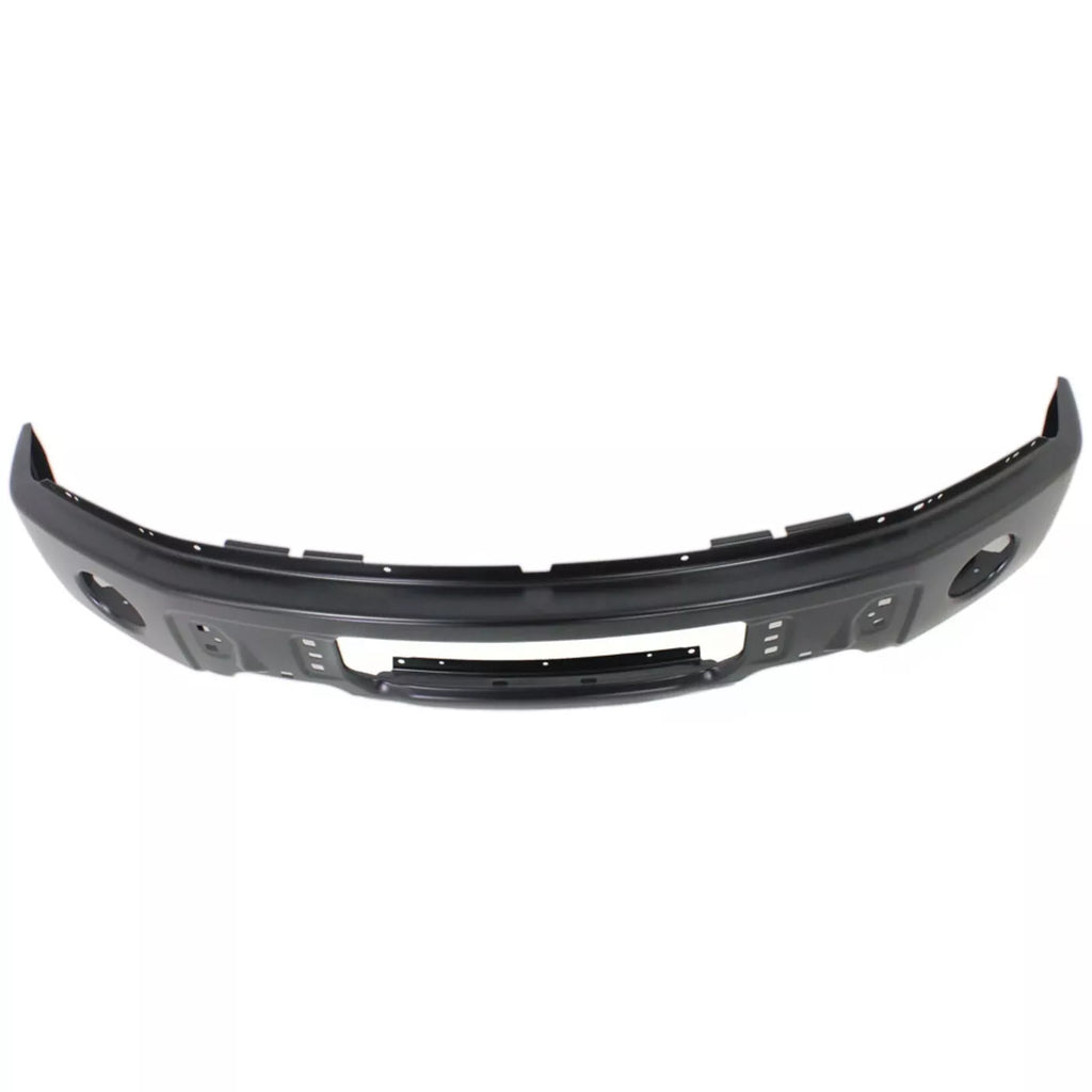 Front Bumper Black Steel For 2009-2014 Ford F-150