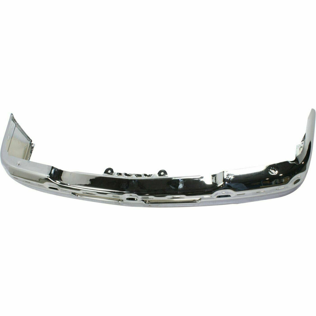 Front Bumper Chrome & Valance Textured Kit For 2003-2007 Chevrolet Silverado 2500 HD 3500 HD