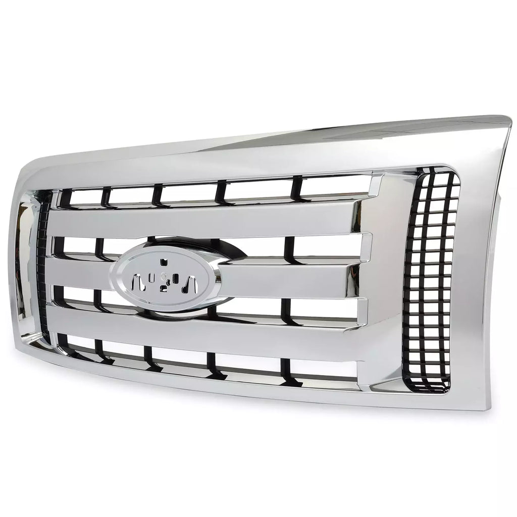 Front Grille Assembly Chrome Plastic For 2009-2014 Ford F-150