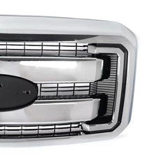 Load image into Gallery viewer, Front Grille Assembly Chrome Plastic For 2011-2016 Ford F-250 Super Duty and 350