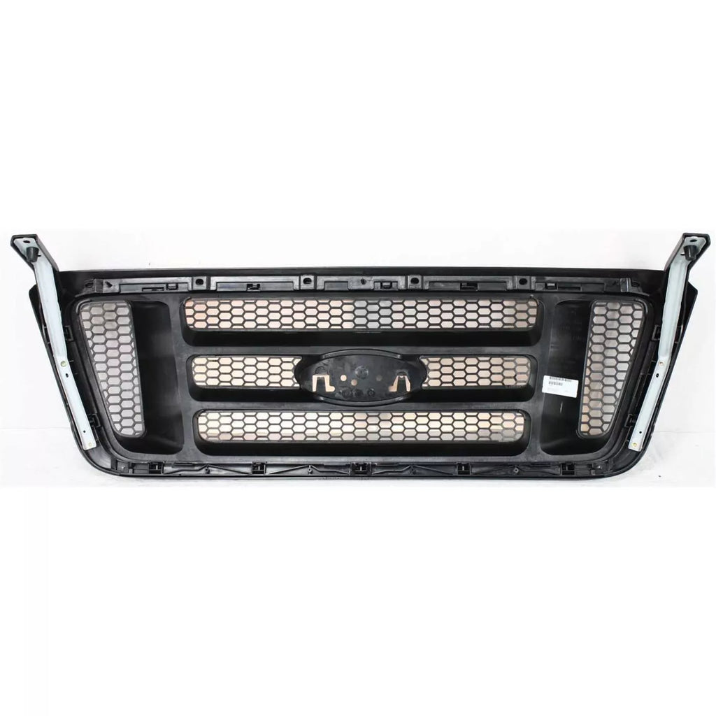 Front Grille Black Shell with Gray Insert Plastic For 2006-2008 Ford F-150 Truck