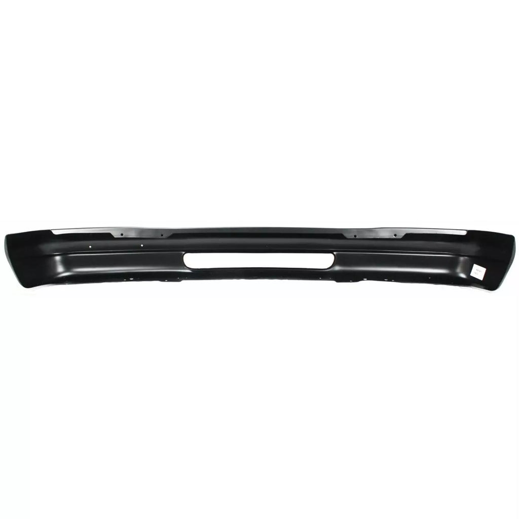 Front Bumper Black Steel 1992-2007 Ford E-150 E-250 E-350 E-450 E-550 Super Duty Bumper