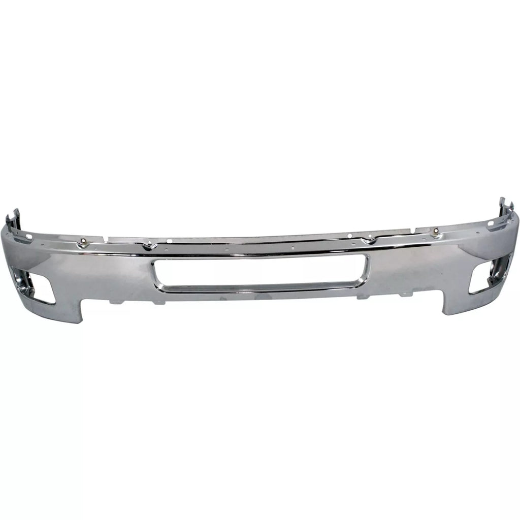 Front Bumper Chrome & Bumper Brackets Kit For 2011-2014 Silverado 2500 HD 3500 HD