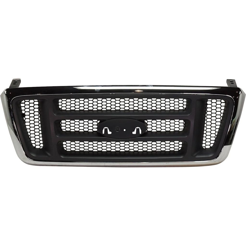2004 Ford F-150 Grille Chrome Shell Dark Gray Insert | OEM Fit