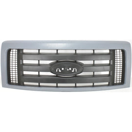 2009-2014 Ford F-150 Grille Gray Shell w/ Textured Black Insert Plastic | OEM Fit