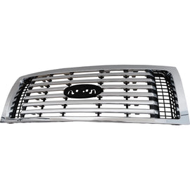 2010-2012 Ford F-150 Grille Chrome Shell w/ Black Insert Plastic | OEM Fit