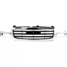 2003-2007 GMC Sierra 1500 2500 HD 3500 Front Bumper Chrome & Grille Assembly Kit | OEM Fit