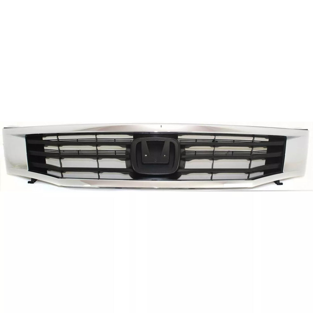 Front Bumper Cover Primed & Headlight Assembly Kit For 2008-2010 Honda Accord