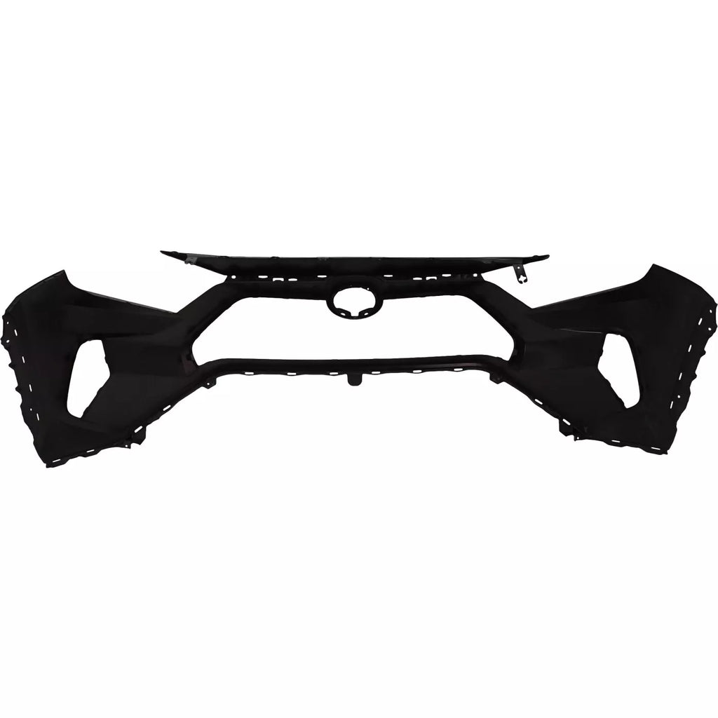 Front Bumper Cover Fascia Primed & Grille Assembly Kit For 2019-2021 Toyota RAV4