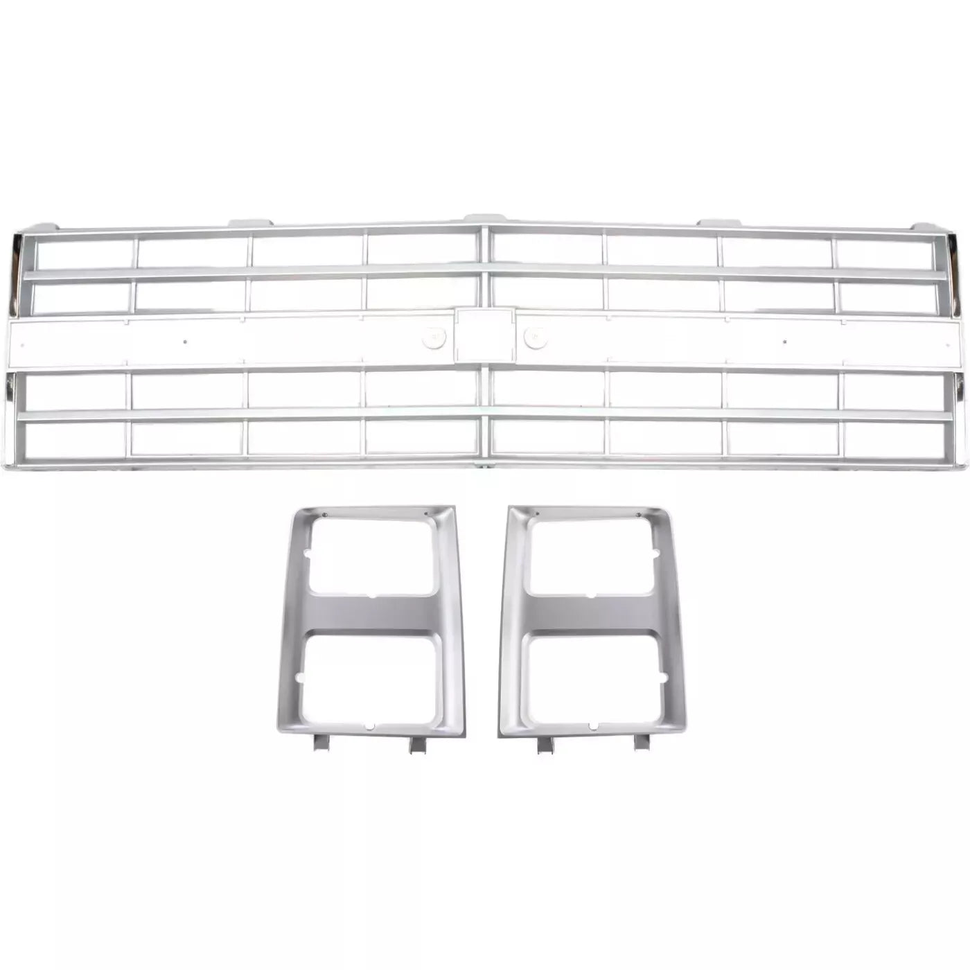 1985-1988 Chevrolet C/K-Series Front Bumper Chrome & Grille Assembly Kit | OEM Fit