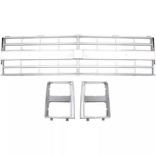 Load image into Gallery viewer, Front Bumper Chrome &amp; Grille Assembly Kit For 1985-1988 Chevrolet C/K-Series