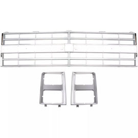 1985-1988 Chevrolet C/K-Series Front Bumper Chrome & Grille Assembly Kit | OEM Fit