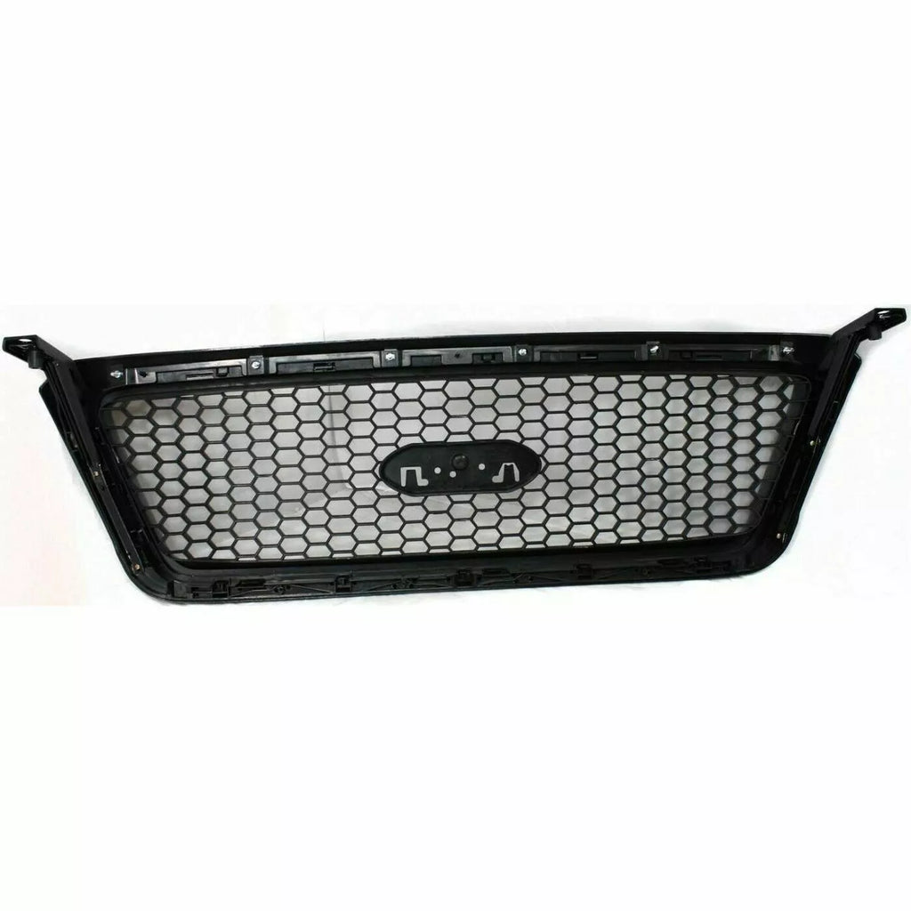 Front Grille Assembly Black Plastic Kit For 2004-2005 Ford F-150 Truck