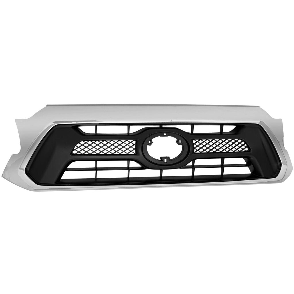 Front Bumper Cover Paintable & Grille Assembly Kit For 2012-2015 Toyota Tacoma