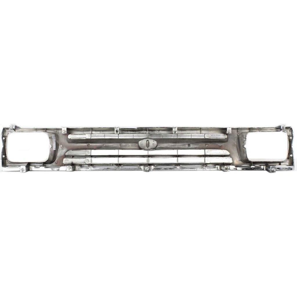 Front Bumper Chrome & Grille Assembly & Valance Kit For 1989-1995 Toyota Pickup 2WD