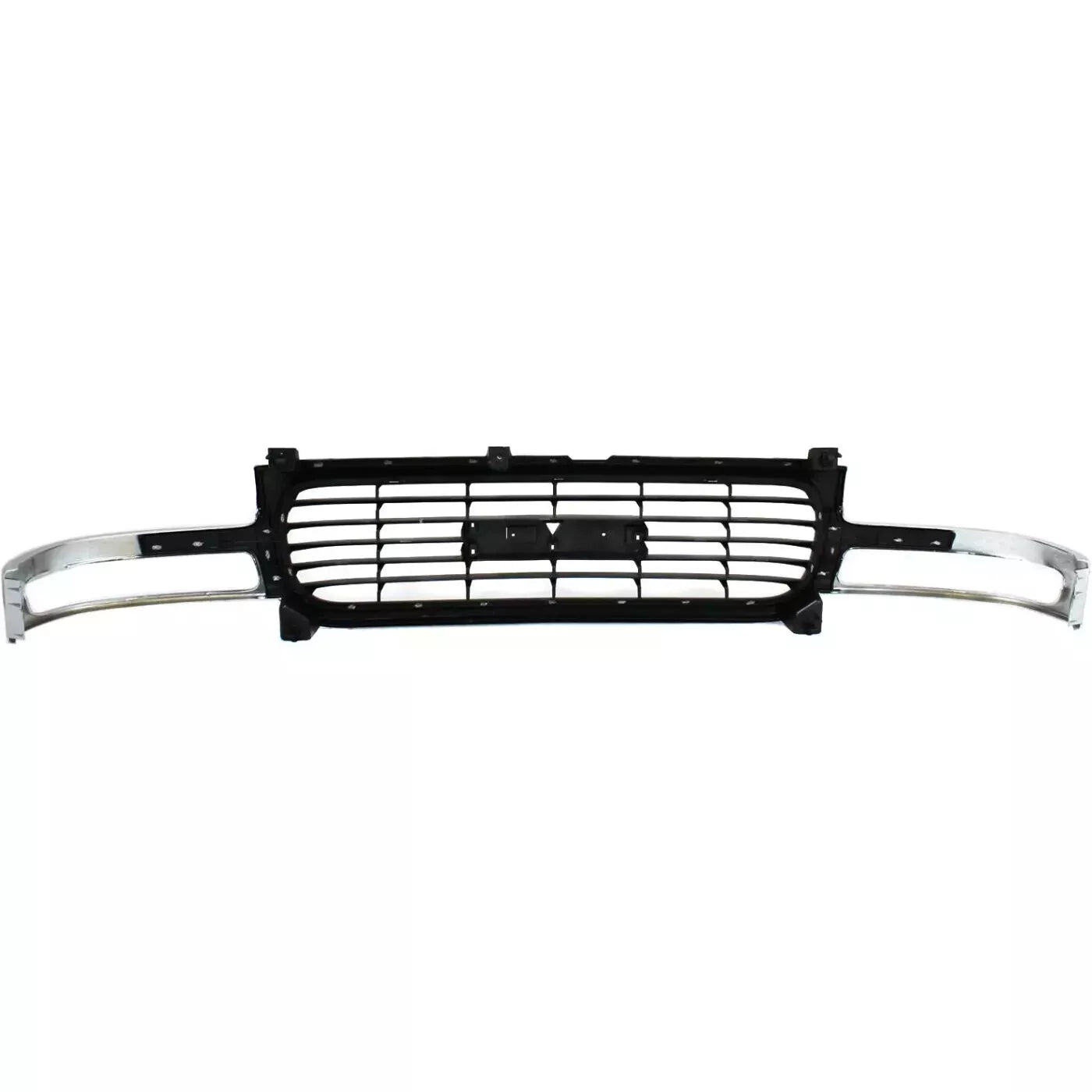 1999-2002 GMC Sierra / 2000-2006 Yukon Front Bumper Chrome & Grille Assembly Kit | OEM Fit