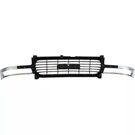 1999-2002 GMC Sierra / 2000-2006 Yukon Front Bumper Chrome & Grille Assembly Kit | OEM Fit