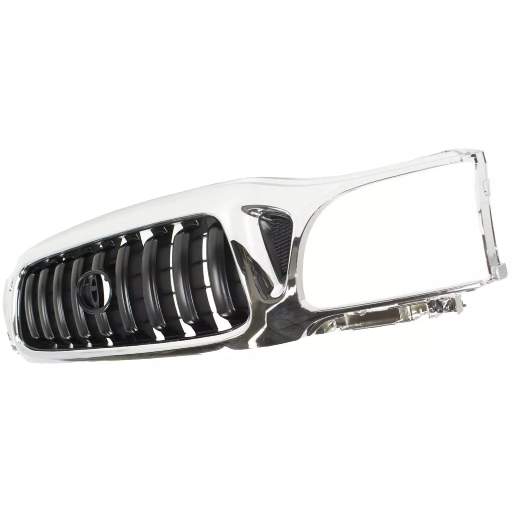 Front Grille Assembly Chrome Plastic Frame Black Insert For 2001-04 Toyota Tacoma