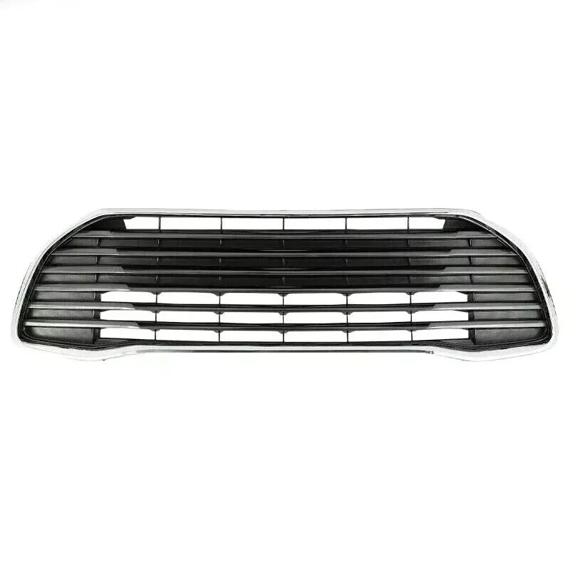 Front Bumper Cover Primed & Bumper Grille Chrome For 2016-2018 Toyota Avalon