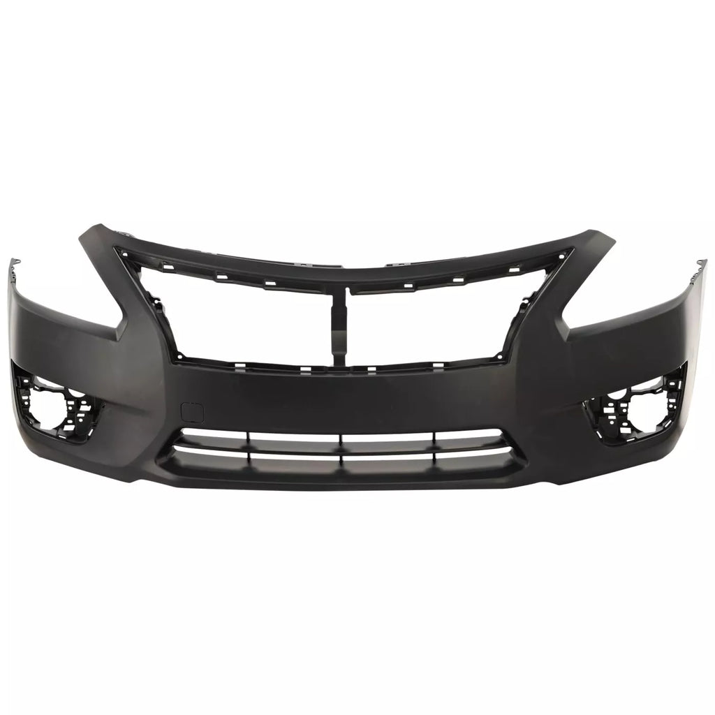 Front Bumper Cover Primed & Fog Lights Assembly Kit For 2013-2015 Nissan Altima